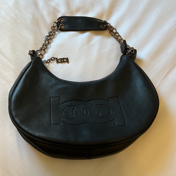 Over the shoulder Bebe Bag & Gorgeous Bebe leatherkitten heels size 8.5 - - Picture 5 of 13